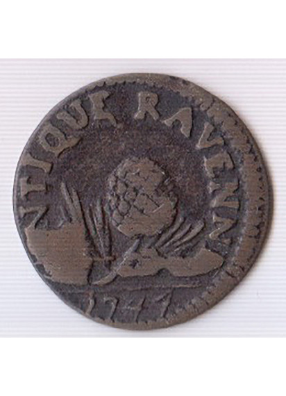 1774 - Benedetto XIV quattrino per Ravenna BB+